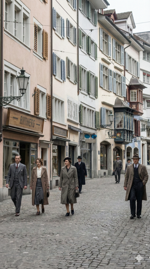 Zürich in den 1930er-Jahren – Stadtbild, Alltag und Mobilität 1 Altstadt Zürich 1930