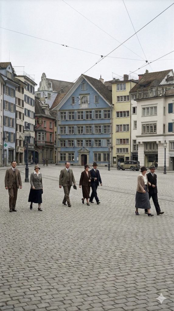 Zürich in den 1930er-Jahren – Stadtbild, Alltag und Mobilität 3 Münsterhof Zürich