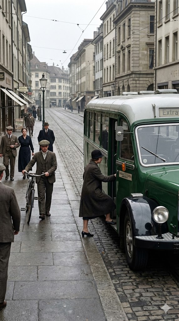 Schweizer Lastwagen der 1930er-Jahre 3 Saurer Omnibus Nr2 Basel